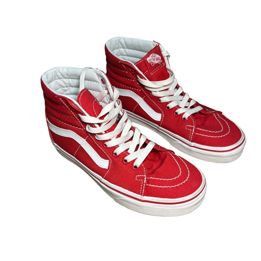 Red Vans Sk8 Hi